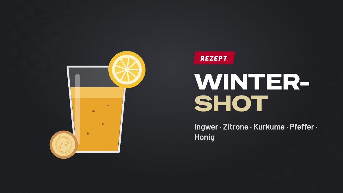 Illustration eines Ingwer-Zitronen-Shots